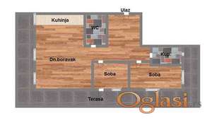 Trosoban stan u modernoj stambenoj zgradi