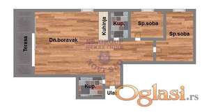 Trosoban 68m2 Sremska Kamenica