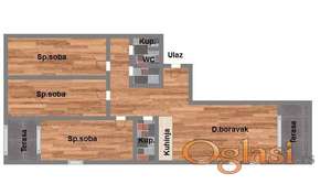 - 100m2 - Kvalitetan četvorosoban - PODBARA -