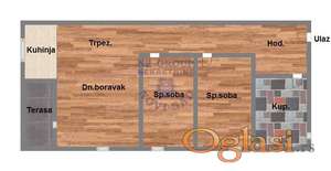 Trosoban stan u izgradnji, 62m2!