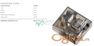 Novi Sad, Sajam - Luksuzni stanovi u novogradnji - odlična lokacija! 58 m 