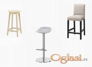 Barske/šank/kozmetičke stolice KUPUJEM