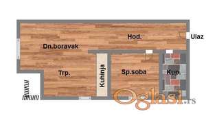 Dvosoban stan u izgradnji-Somborska rampa