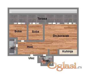 Trosoban stan na Bulevaru Patrijarha Pavla! Cena sa PDV-om!