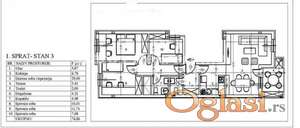 Adice-Useljiv Veliki Četvorosoban stan 77 m2 na Pogodnoj Lokaciji-povrat PDV-065/385 8880