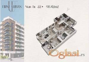 Žička- Vračar, četvorosoban 98m2, bez provizije ID#1016