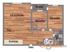 Trosoban, 59m2 Telep