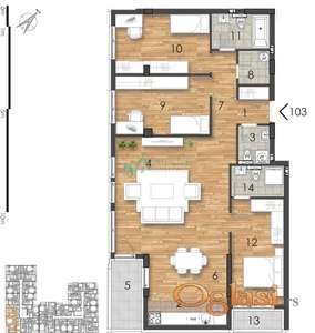 Novi Sad - Moderan stan 110 m² u izgradnji u prestižnom kompleksu 