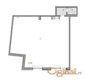 West 65, izdavanje, nov, atraktivan lokal 103m2 ID#10272