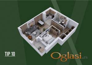 Dvosoban stan u luksuznom stambeno-poslovnom kompleksu