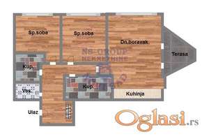 Trosoban 67m2 Bulevar Patrijarha Pavla