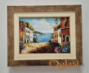 Ulje na platnu - Primorje, prelepa slika!
