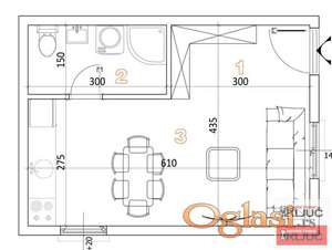 VETERNIČKA RAMPA, 26m2, Garsonjera, Nova