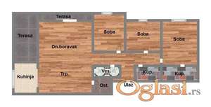 Odlican cetvorosoban stan u Sr Kamenici!