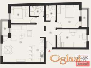 PODBARA, 90m2, Troiposoban sa pdv