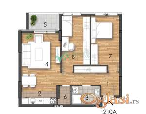 Novi Sad - Moderan stan 67 m² u izgradnji u prestižnom kompleksu 