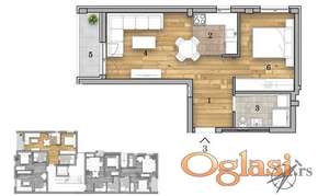 Dvosoban stan u izgradnji na 2 minuta od Limana