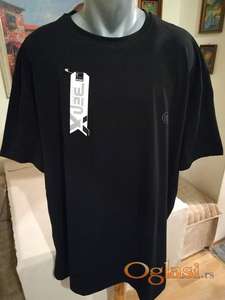 Odlicna muska pamucna majica u izuzetno velikom broju 8XL Crna Novo