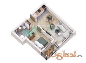 Urbana vila, odlična lokacija, 45m2, obezbeđen parking 