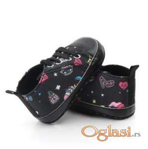Patike za bebe - Unicorn Black 11cm NOVO