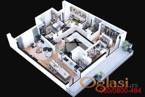 4.0 stan u LUX novogradnji, Metohijska ID#3259