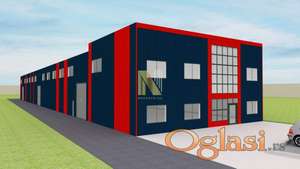 Hala u izgradnji u Industrijskoj zoni Ruma