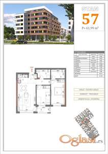 Novogradnja! Trosoban! Sa pdv-om!