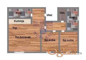 Trosoban stan na Telepu 66m2