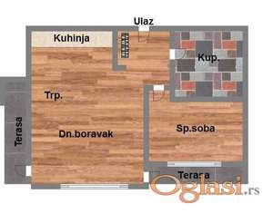 Dvosoban 44m2 - Petrovaradin