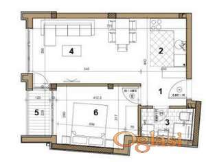 Prodaja- Dvosobni, Centar* 45m2* Povrat PDV-a