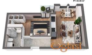 NOVI SAD - BULEVAR EVROPE - 43.07 m2