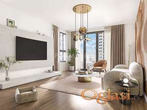 BW, LUX useljiv, ugaoni trosoban stan ID#2803