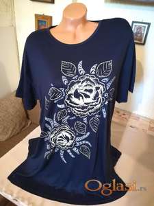 Nova zenska tunika sa sarom za punije dame Madam Teget XXL Novo