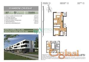 Adice odličan dvosoban stan u izgradnji 