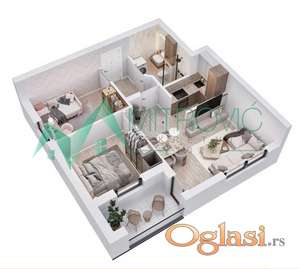 1004813 VRDNIK – STAN 53 m², PAMETNI HOME SISTEM, NOVI ST