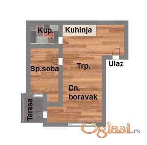 Dvosoban Telep izgradnja 41m2