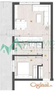 Novi Sad, Adice - Jednoiposoban stan 37m2 + terasa od 14m2 