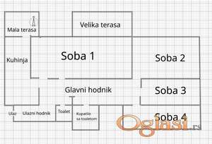 Izdaje se petosoban stan na limanu 2