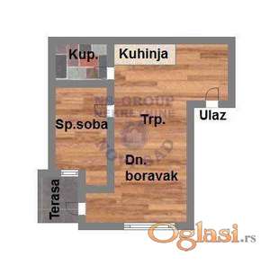 Dvosoban stan u novogradnji-Telep!