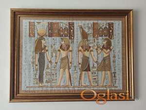Prodajem uramljenu sliku iz Egipta na papirusu!