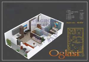 U ponudi dvoiposoban stan u izgradnji