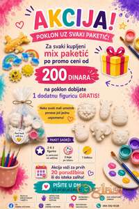Ručno pravljene gipsane figurice za bojenje