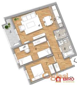 Stanovi u izgradnji različitih struktura i spratnosti. Odličan kvalitet gradnje i opreme. Podbara!