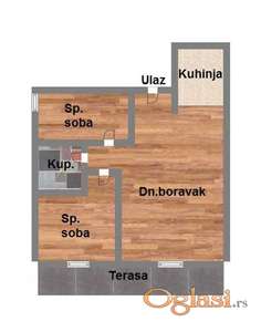 Dvoiposoban - 58m2 - Adice - Cena sa PDV-om