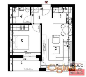 KLISA, 41m2, Dvosoban sa pdv