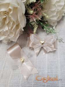 Cvetići za kićenje svatova-kapućino/organdin/srce