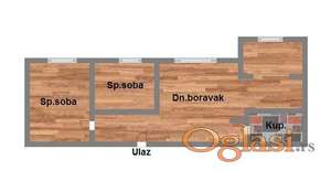 Trosoban, 65m2, Telep