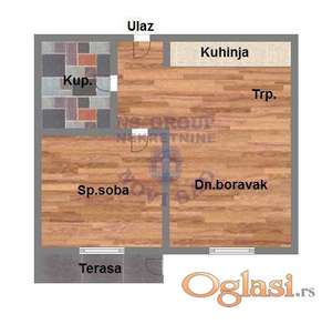 Dvosoban stan u izgradnji na Podbari