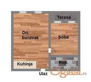 Dvosoban stan na Novom Naselju 40m2