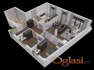 Četvorosoban stan u izgradnji, Petrovaradin